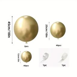 Balão dourado de 84 unidades, perfeito para festas temáticas de aniversários e muito mais! Presente de Natal Halloween para o Dia de Ação de Graças - Image 3