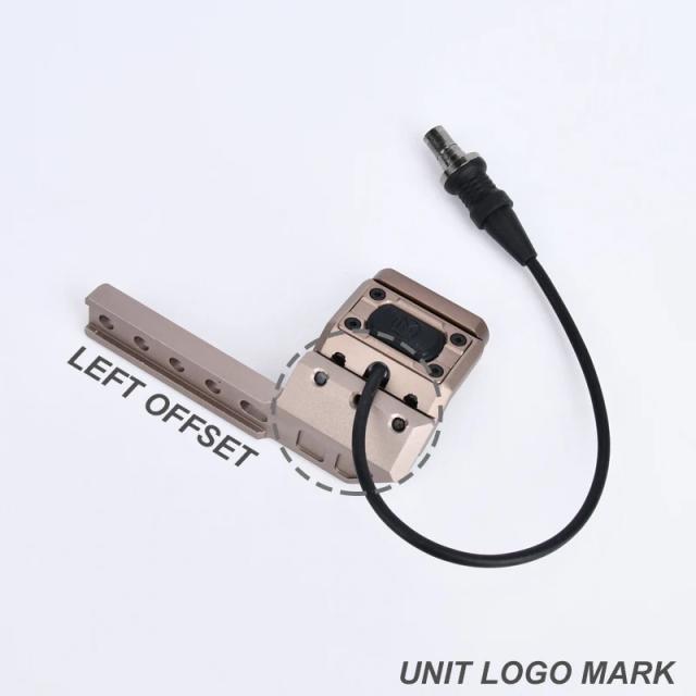 Lanterna Tática WADSN SF com Interruptor Modbutton para Caça e Armas, Compatível com AR15, M600 e MLOK KEYMOD