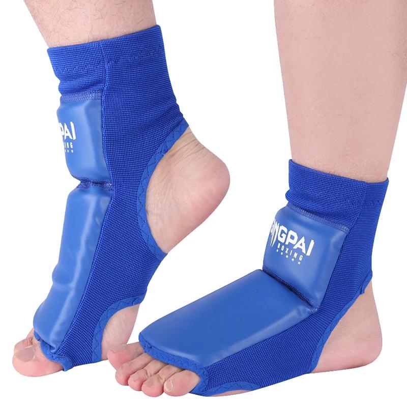 PU Couro Boxe Canela Guardas, Protetor de Tornozelo, Perna Aquecedores, Luz Chutando Shin Pads, MMA Muay Thai Formação, Alta Qualidade, 1 Par - Image 1