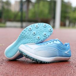 Tênis Atlético Velocidade para Homens e Mulheres, Campo de Atletismo, Pipoca, Mid Sole, Spikes, Sprint, Profissional, Unhas, Curto, Corrida, Treinamento - Image 4