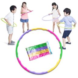 Esporte Cor Removível Hoop Equipamento Para Crianças Portátil Exercício Plástico Fitness Training Hoola Círculo Children's Best Gifts - Image 1