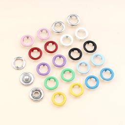 Botões de pressão metálicos coloridos, ferramenta alicate, botão de costura, kit de fixação espessa, suprimentos DIY artesanato, roupas saco, 400 pcs, 800pcs - Image 2