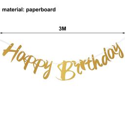 Banner de Aniversário Suspenso, Papel Preto e Dourado, Decoração de Festa de Aniversário, Aniversário, 16, 18, 21, 30, 40, 50, 60 anos - Image 2