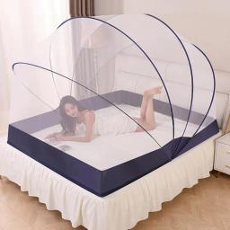 Mosquiteira portátil para adultos, Simples Camping Tent Bed Canopy, Rede de malha dobrável, Mosquiteiro respirável - Image 3