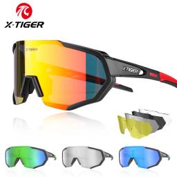 X-TIGER óculos de ciclismo polarizados óculos de bicicleta esportes fotocromáticos óculos de sol mtb estrada bicicleta 3/5 lente - Image 1