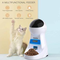 Iseebiz 3l alimentador automático para animais de estimação dispensador de comida inteligente para gatos cães temporizador tigela auto gato do cão suprimentos alimentação para animais de estimação registro voz - Image 3