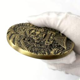 Grande moeda comemorativa de bronze dupla face, colecionável perfeito para exibição e presentes - Image 3