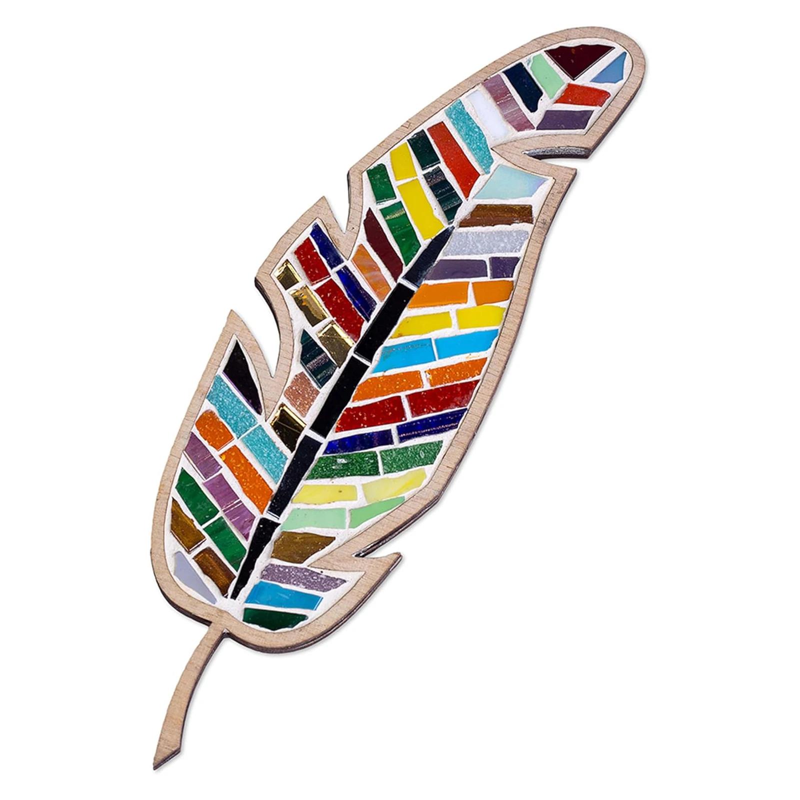 Criativo DIY manchado artesanato mosaico kit, pena brilhante, artes e ofícios para adultos e crianças, artesanato artesanal para amantes - Image 1