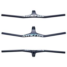 Syncros fibra de carbono mountain bike integrado guiador haste 28.6mm mtb bicicleta guiador em forma única-17 graus 70/80/90/100mm - Image 3