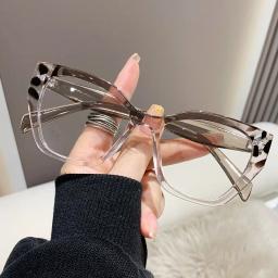 Óculos de Bloqueio de Luz Azul para Mulheres Óculos Cat Eye Frame Óptico Óculos Brand Designer Óculos, Óculos de Computador, Proteção para os Olhos, Novo - Image 2
