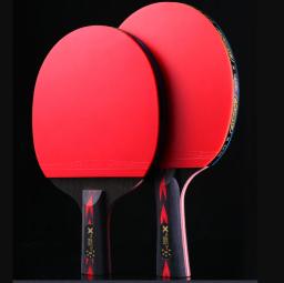 Huieson 6 estrelas 2 pçs conjunto de tênis de mesa carbono super poderoso ping pong raeta bat para treinamento adulto clube novo atualizado - Image 3
