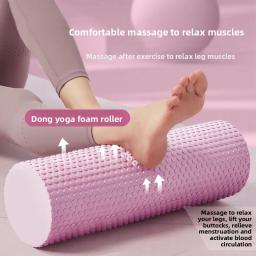 Rolo de espuma de ioga EVA de alta densidade para pilates, massagem muscular e fitness, tamanhos 30 cm de diâmetro 10 CM unissex - Image 2