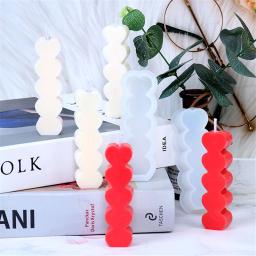 Molde de vela em forma de coração para festa de casamento Molde de cilindro claro DIY jantar vela fazendo velas artesanais 5 estilos - Image 5