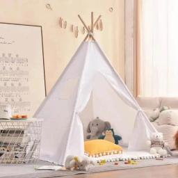 Teepee dobrável com estojo para crianças, Play Tent para criança, brincadeiras indoor e ao ar livre, presente para meninas e meninos - Image 2