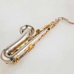 Banhado a Prata Saxofone Tenor Body, Instrumento Musical Profissional com Acessórios Case, Bb, Japão 875EX, Frete Grátis - Image 4