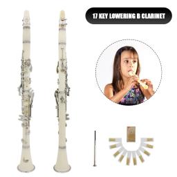 Bb Professional 17 teclas clarinete, luvas brancas, pano de limpeza com caixa, orquestra, instrumentos musicais, barris, palhetas - Image 3