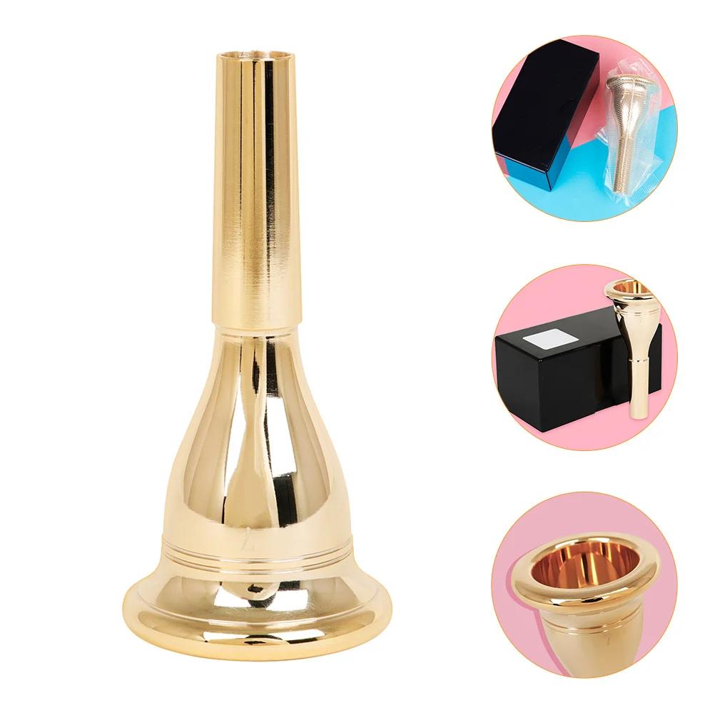 Bocal grande dourado instrumentos musicais acessório tuba 99x47x47cm latão banhado a ouro - Image 1