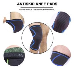 Knitted Nylon Sports Knee Pads, montanhismo ao ar livre, quente, badminton, corrida, Fitness, outono, inverno - Image 4