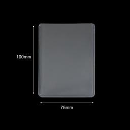 Porta-Cartão Transparente com Película Protetora, Capa do Álbum, Foto e Jogo de Esportes, Idol Organizer, Photo Holder, 1-50 PCs, 3x4 em - Image 4
