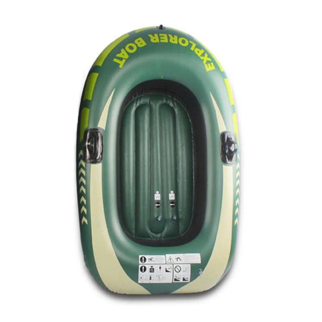 Caiaque Inflável PVC para Duas Pessoas - Ideal para Pesca à Deriva e Mergulho