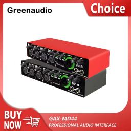 GAX-MD44 Interface De Áudio Profissional, Placa De Som Para Podcast, Gravação De Instrumento De Música - Image 1
