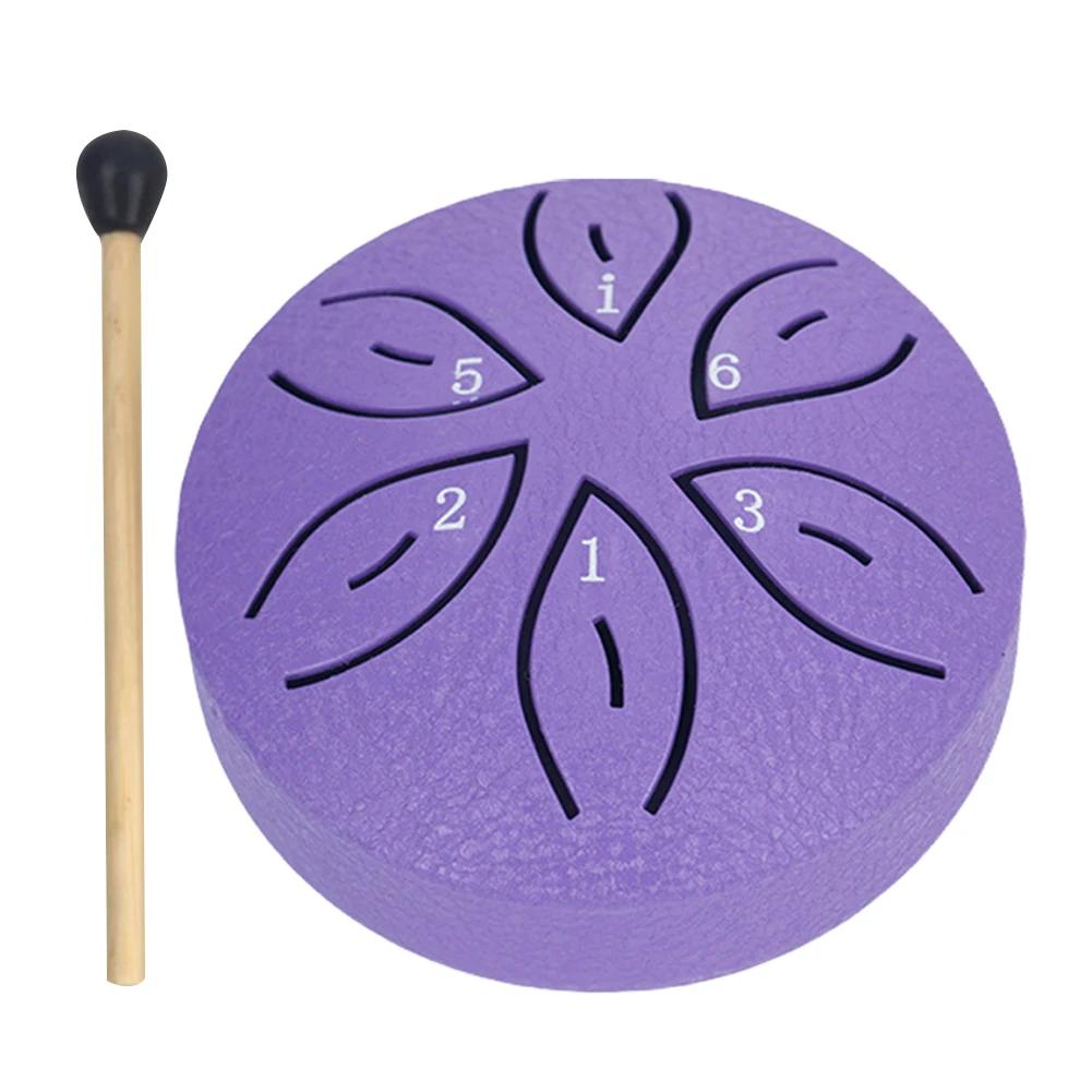 Mini instrumento de percussão Handpan, tambor de língua de aço, chuva externa, instrumento musical para meditação Yoga, 3 ", 6 tons - Image 1