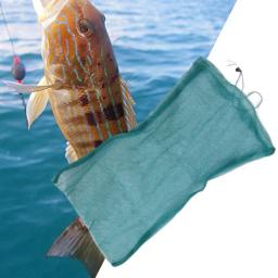 Saco de malha prático dobrável design rede de pesca buraco denso malha de pesca - Image 2