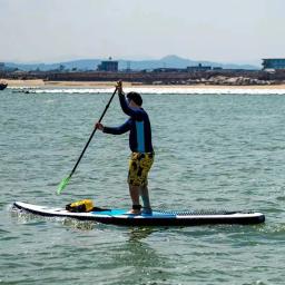 Dobrável e Inflável Pé Paddle Board, Novo Paddle Board, Still Water Board, Double-Layer - Image 3