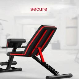 Banco abdominal multifuncional para exercícios de ginástica em casa, peso dobrável e ajustável - Image 6
