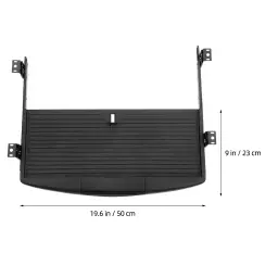 Suporte ajustável para teclado de computador Organizador de mesa Gaveta de bandeja com caixa de caneta Plataforma do mouse do escritório Slide de posição giratória - Image 4
