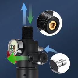 Tanque De Oxigênio De Mergulho Com Válvula De Respiração Cilindro De Pulmão, Snorkel Portátil, Subaquático Ao Ar Livre, Novo Em 10 Minutos, Mini Respiração - Image 6