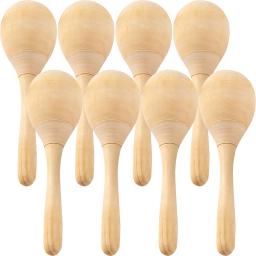 8 pçs brinquedos maraca de madeira crianças instrumento brinquedos chocalhos musicais maracas instrumentos shaker shakers para criança - Image 6