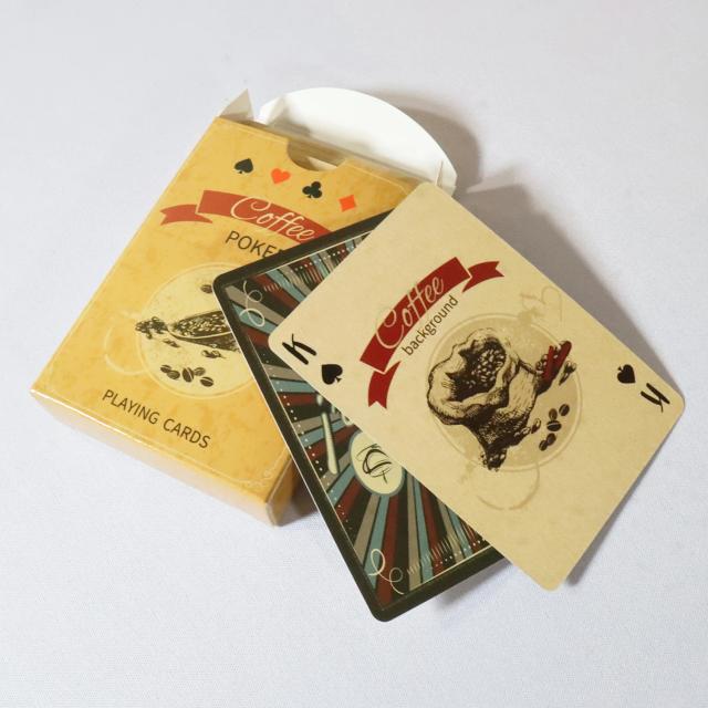 Baralho Retro de Poker e Caneca Vintage para Jogos e Festas - Baralho Impermeável 65x90mm