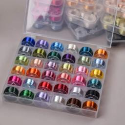 Linha de bordado de seda de gelo, Knitting DIY Crochet Garment, Doll Lace Yarn, Single Strand High-Wrap, 36 cores, rolo 75 m - Image 1
