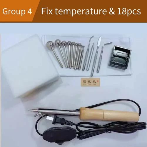 Conjunto DIY de Ferramentas para Fazer Flores de Tecido com Ferro de Solda e Máquina de Engomar