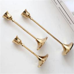 Novo 3 pçs/pçs/set suportes festa de casamento vintage metal castiçal decoração para casa natal castiçais - Image 4