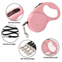 Corda de tração retrátil automática para cães e gatos, trela ajustável, cinto para caminhadas ao ar livre, acessórios para animais - Image 2