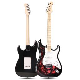 HUASHENG-Guitarra Elétrica Estilo Chinês para Adultos e Crianças, Basswood Iniciante, 6 Cordas, OEM, ODM, 39" - Image 4