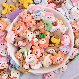 Resina Kawaii Cartoon Series Flatback Encantos, Série Animal Bonito, Cabochão, Suprimentos de Scrapbook, Embelezamentos, Figuras DIY, 10Pcs - Image 3