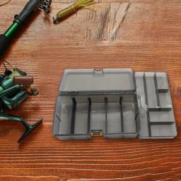 Dupla camada isca isca gancho acessórios caixa de armazenamento de isca de plástico à prova dwaterproof água iscas gancho minnow caso de armazenamento de isca engrenagem de pesca - Image 6