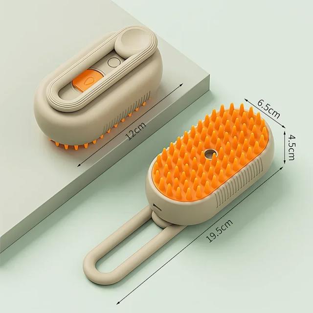 Pente Elétrico Anti-Salpicos 3 em 1 para Limpeza, Massagem e Cuidados com Pets, Cães e Gatos