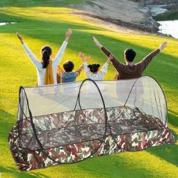 Barraca de malha com bolsa de transporte, barracas ao ar livre, rede multifuncional para cama, pátio, camping, viagem, compacta, universal - Image 3