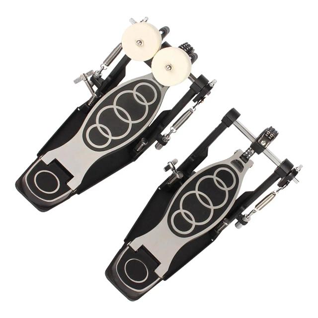Conjunto de Pedal Duplo Double Kick para Bateristas de Metal e Rock - Ideal para Bateria Eletrônica