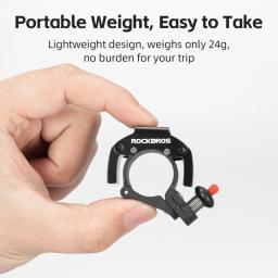 Rockbros bicicleta sino inoxidável ciclismo chifre de montanha estrada anti-roubo alarme chifre guiador sino clássico acessórios da bicicleta - Image 5