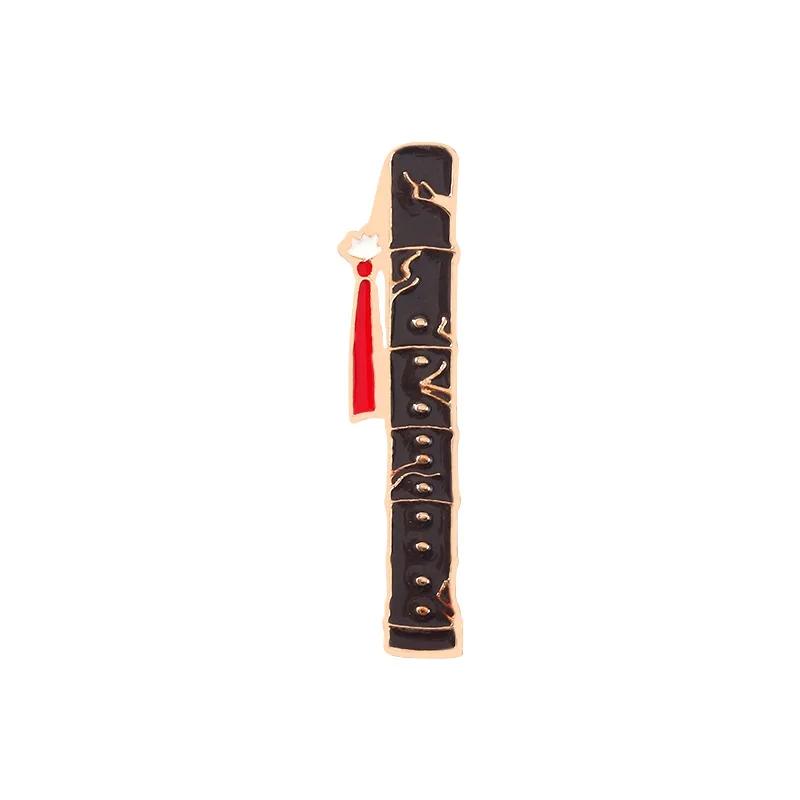 Símbolo da música criativa instrumento esmalte pinos piano cd grafophone rock guitarra fone de ouvido liga broche emblema doce jóias presente - Image 1