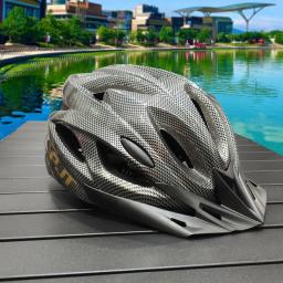 PMT-Capacete De Ciclismo Leve Com Forro De Conforto, Hollow Riding Safety Head Protection, Capacete De Bicicleta MTB, Capacete De Bicicleta Padrão De Carbono - Image 4