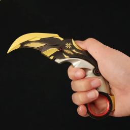 Valorant Karambit Campeões Brinquedo para Meninos, Modelo de Arma Balisong Facas Garra de Liga, Espada Cosplay Periférica, Presentes Boneca, 16cm, 2023 - Image 3