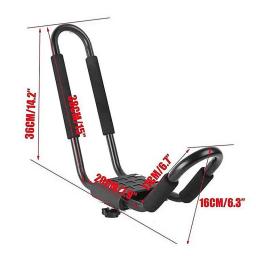Universal Car Kayak Telhado Rack, se Fits para Canoa, Ski Board, Transportador de caminhão, remo, barco, Surf, Top, 2pcs - Image 6
