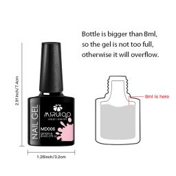 Conjunto de esmaltes em gel para decoração, imersão em gel UV, Kits de pintura de manicure de longa duração, DIY Nail Art Design, tudo para decoração, 7 pcs - Image 5