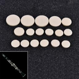 Alta Qualidade Clarinete Key Pads, 100% Brand New, Branco Musical Woodwind Música Instrumento Substituição, 17pcs - Image 2